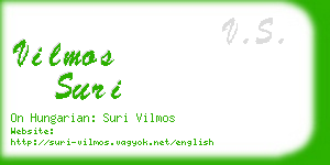 vilmos suri business card